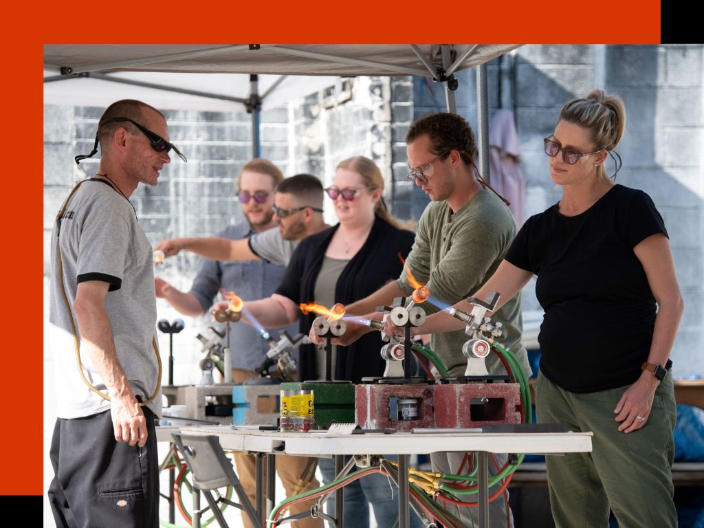 Denver Glass Blowing Team Building Events
